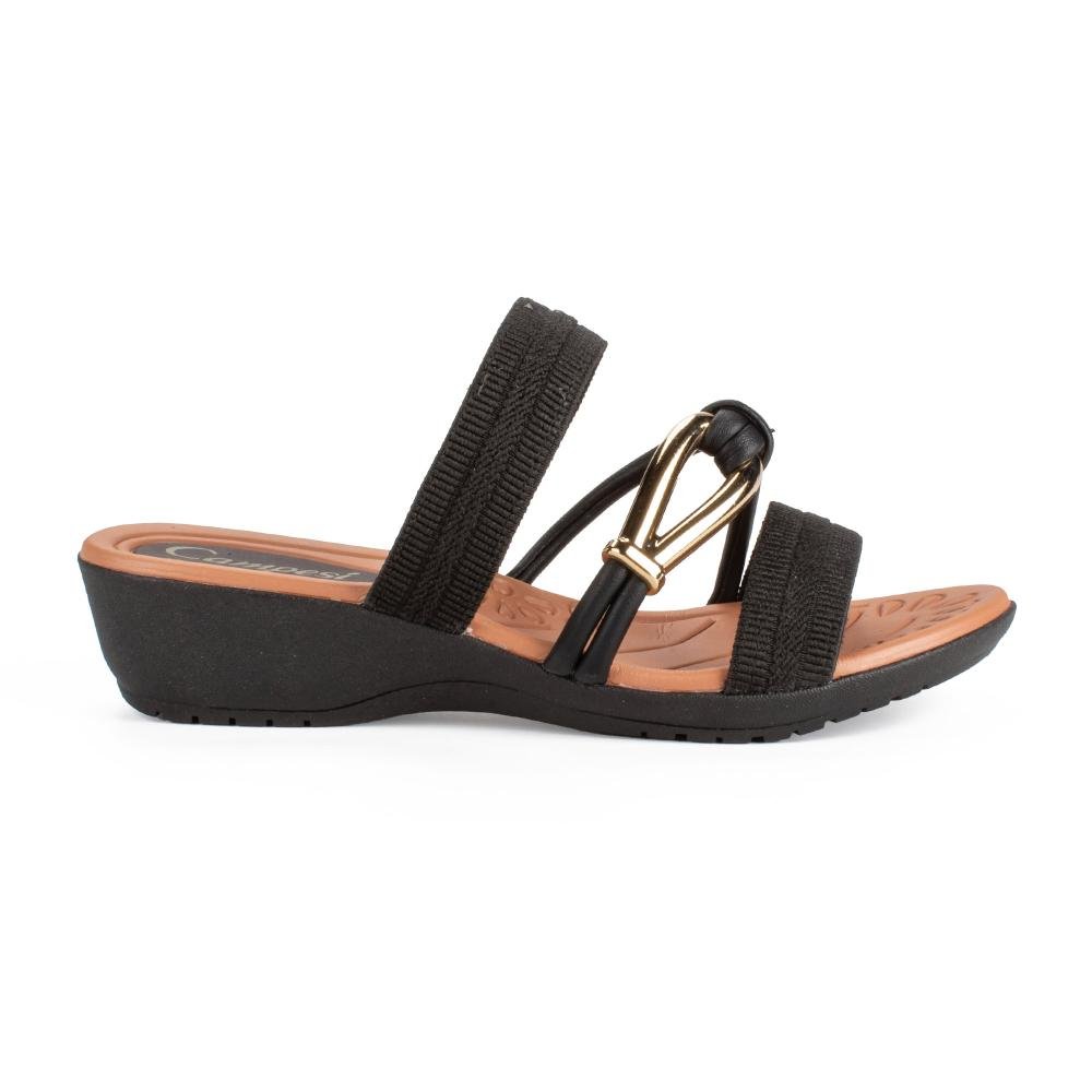 Tamanco Campesí Anabela Feminina CE232 Preto 1