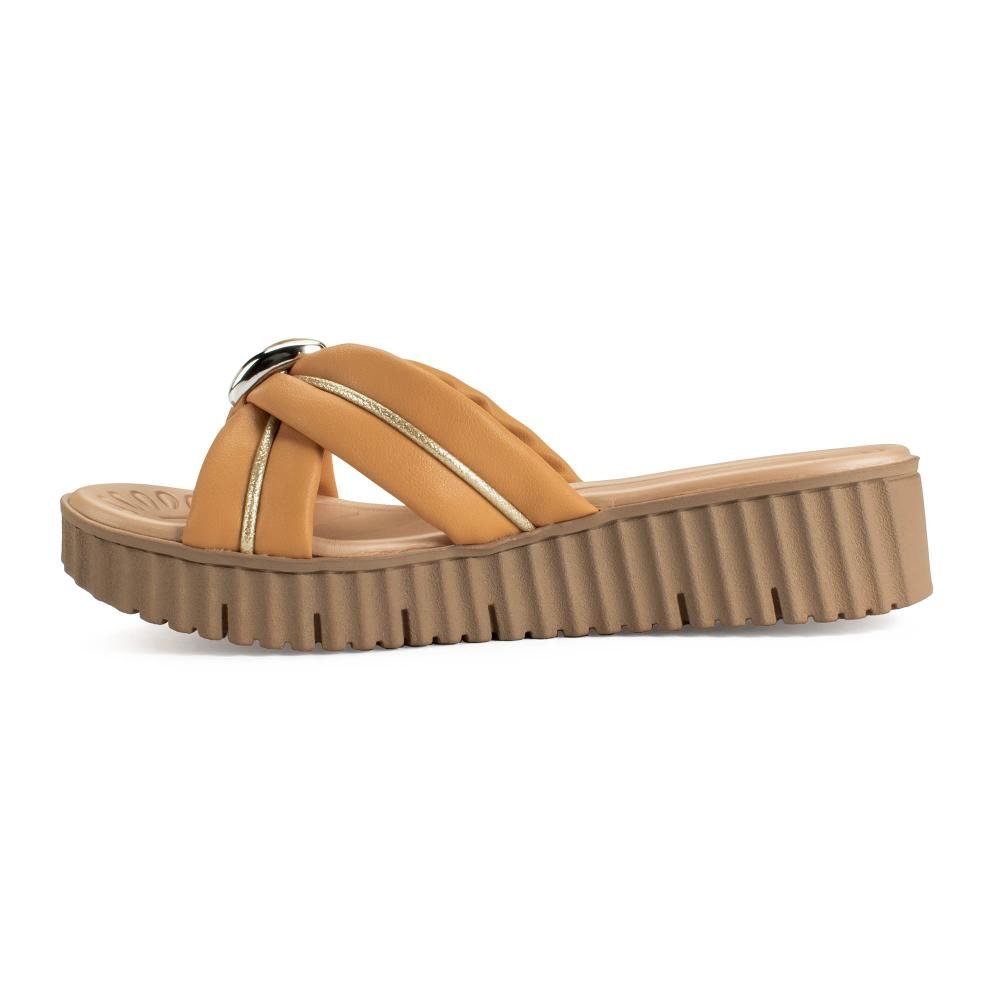 Tamanco Campesí Flatform Feminina CP551 Caramelo 4
