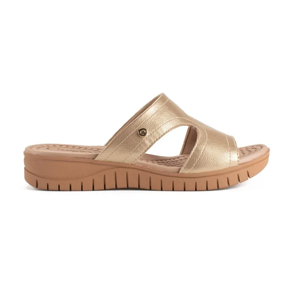 Tamanco Campesí Flatform Metalizado Feminina CP352 Metalizado/Ouro 3