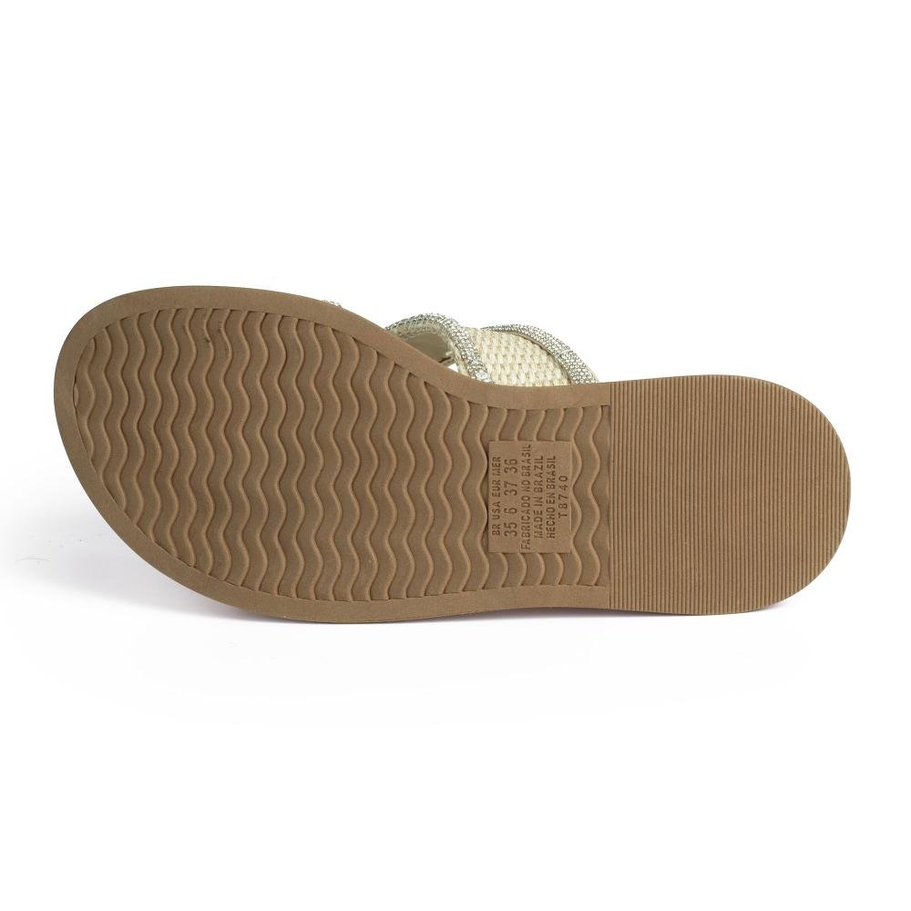 Tamanco Tanara Flatform Feminina T9223 Bege Claro 5