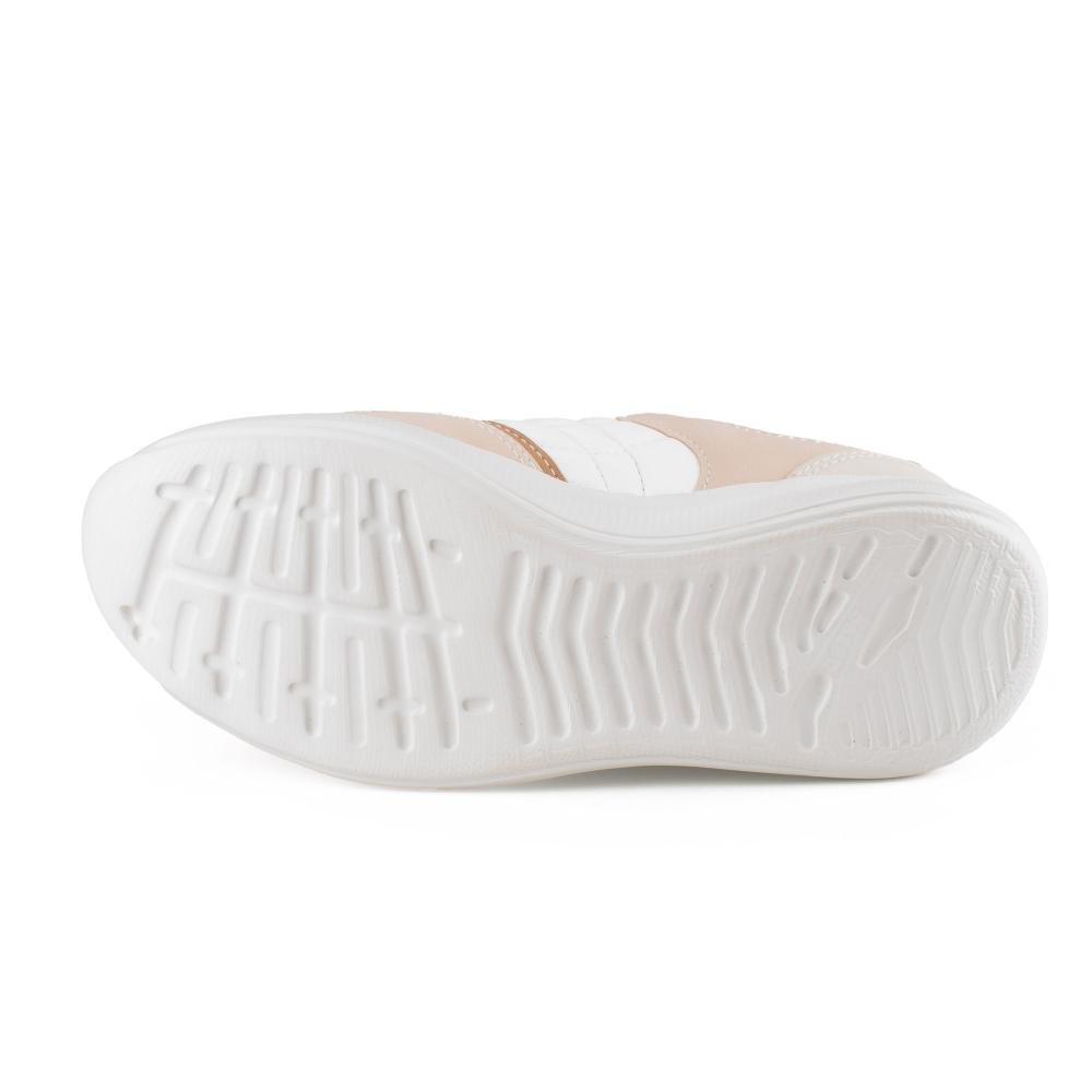 Tênis Mississipi Casual Feminino MF602 Bege/Branco 5