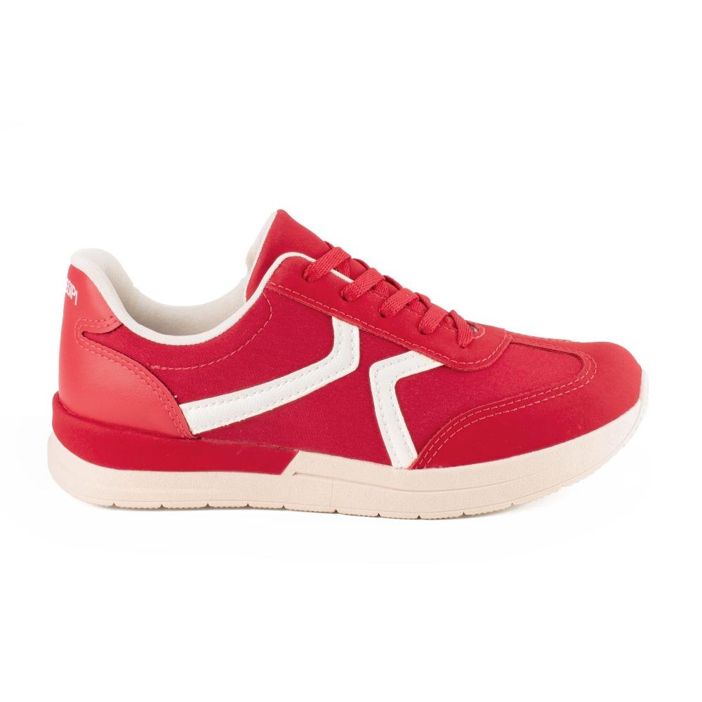 Tênis Mississipi Jogging Feminino MF632 Vermelho 3