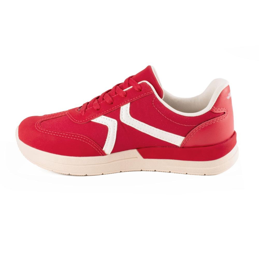 Tênis Mississipi Jogging Feminino MF632 Vermelho 4