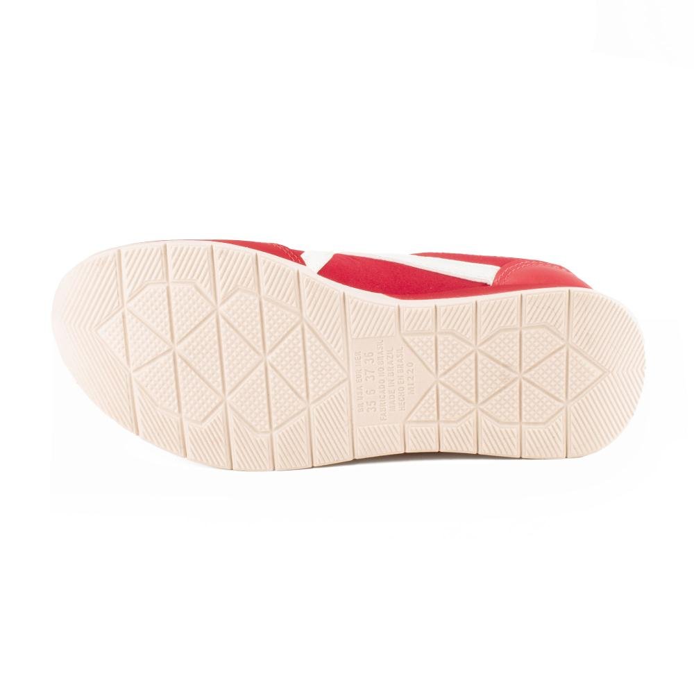 Tênis Mississipi Jogging Feminino MF632 Vermelho 5