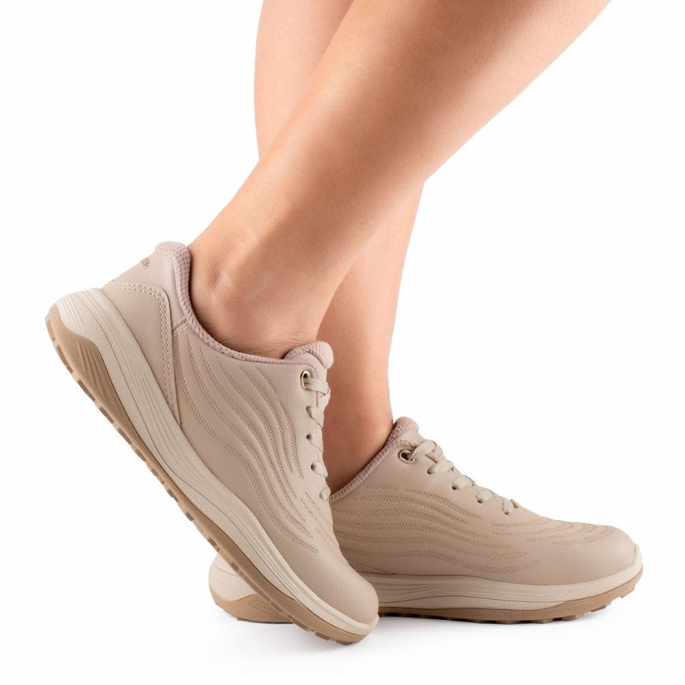 Tênis Mississipi Jogging Feminino ME531 Bege 2