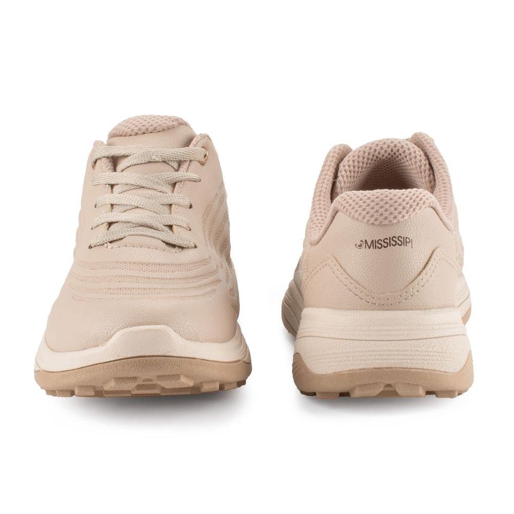 Tênis Mississipi Jogging Feminino ME531 Bege 6