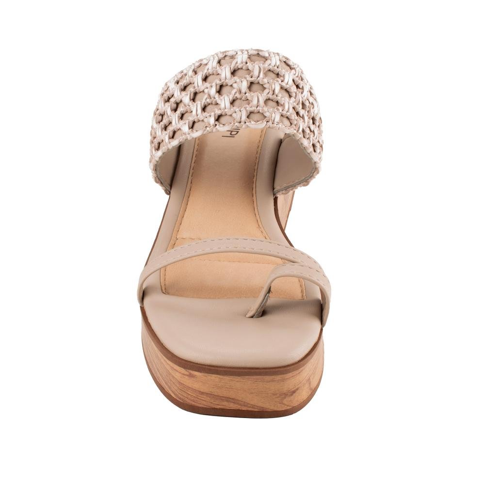 Tamanco Mississipi Anabela Feminina MF491 Bege 6