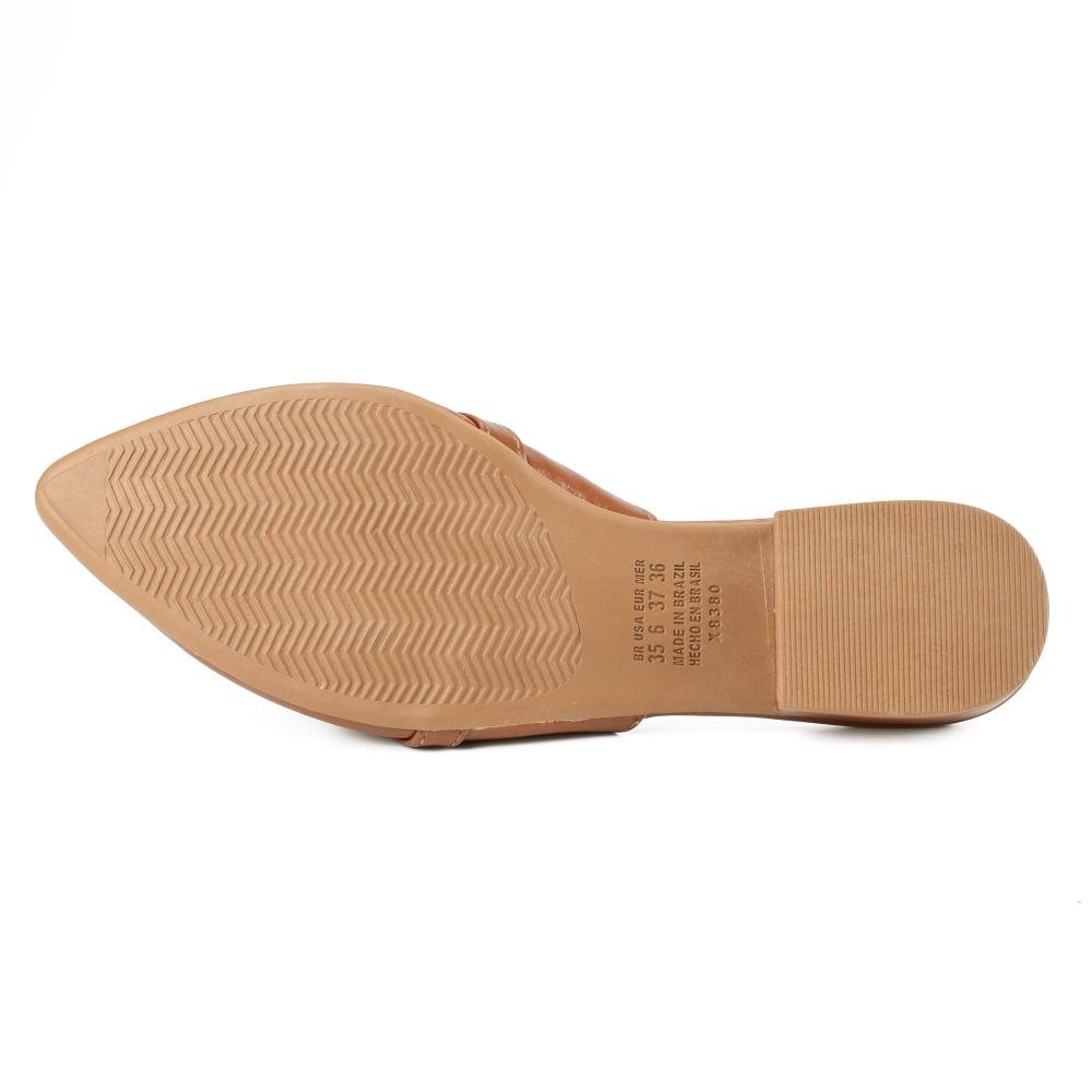 Mule Mississipi de Salto Baixo Feminina MF553 Caramelo 5