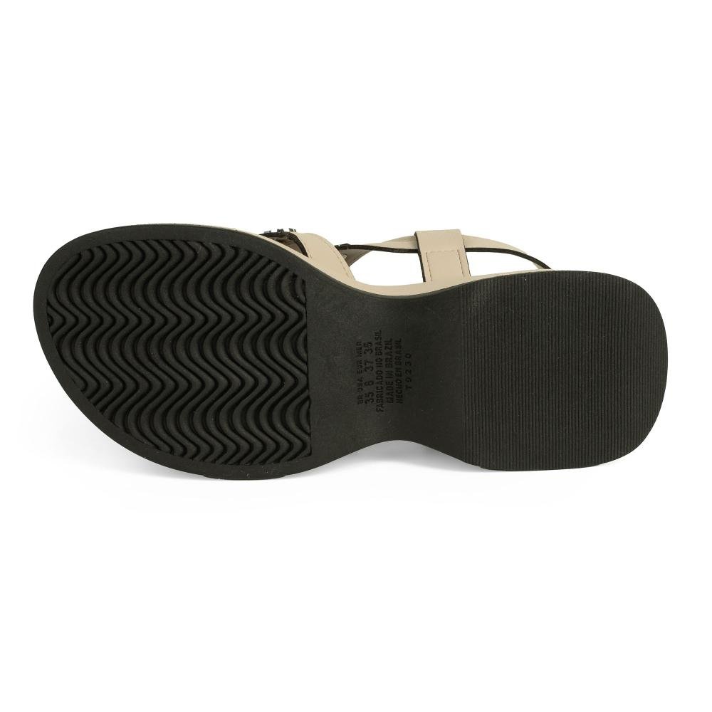 Sandália Tanara Flatform Feminina T9232 Bege 5