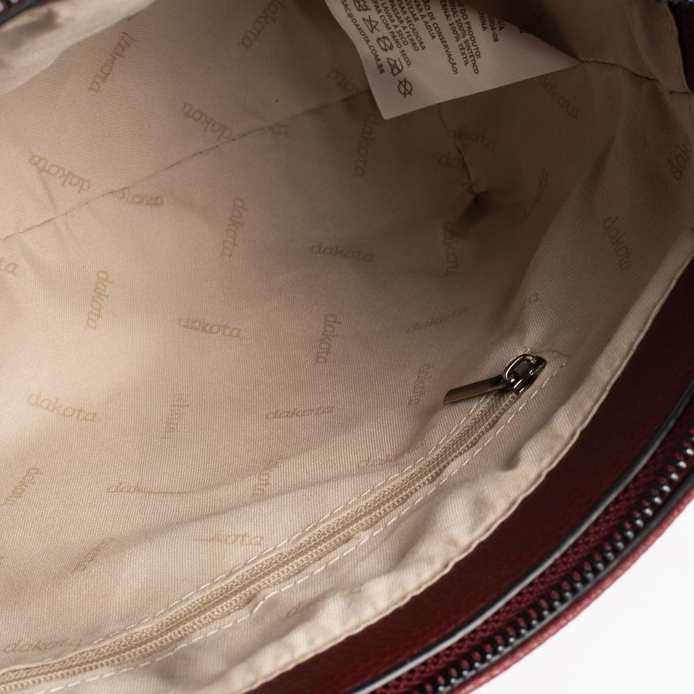 Bolsa Dakota Transversal Feminina DK191 Bordô 6