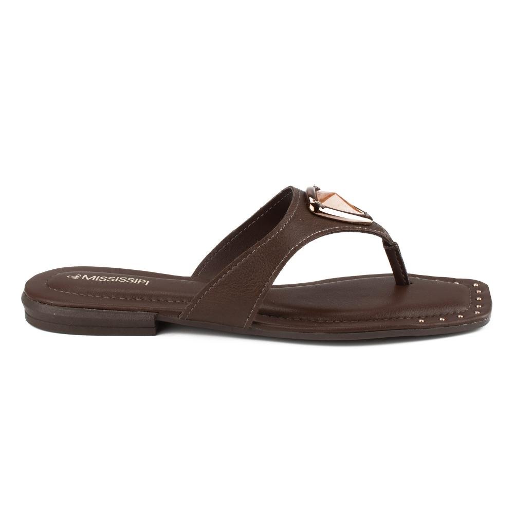 Chinelo Mississipi Feminina MF322 Marrom 3