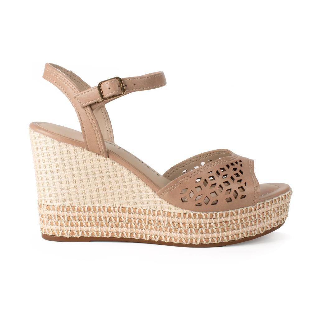 Sandália Dakota Anabela Feminina Y9872 Bege 3