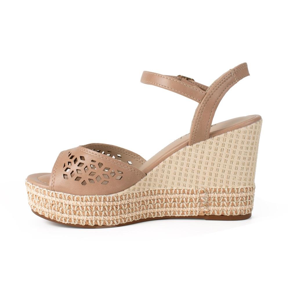 Sandália Dakota Anabela Feminina Y9872 Bege 4