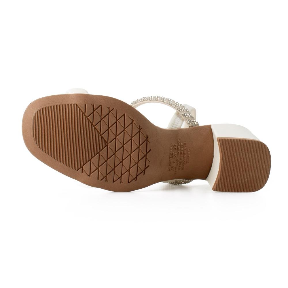 Sandália Dakota de Salto Bloco Feminina Y9962 Branco 5