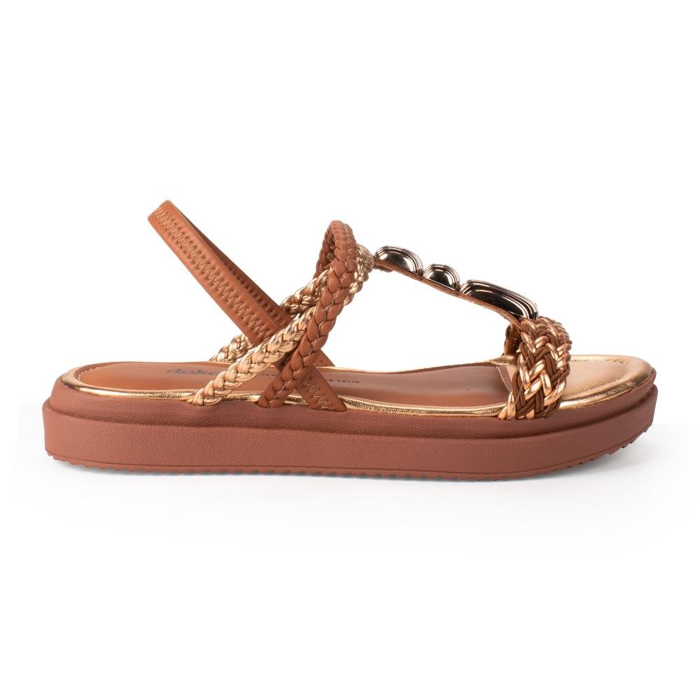 Sandália Dakota Flatform Feminina Y9284 Caramelo 3