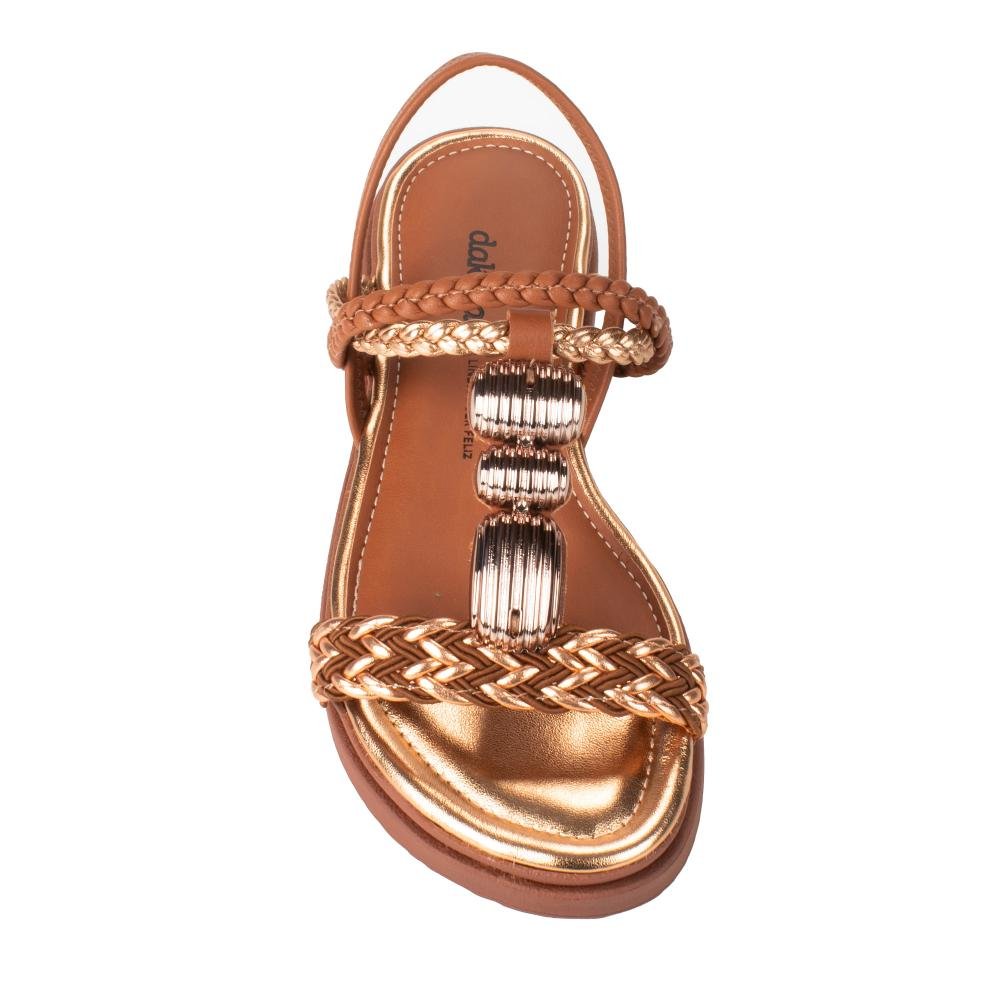Sandália Dakota Flatform Feminina Y9284 Caramelo 6