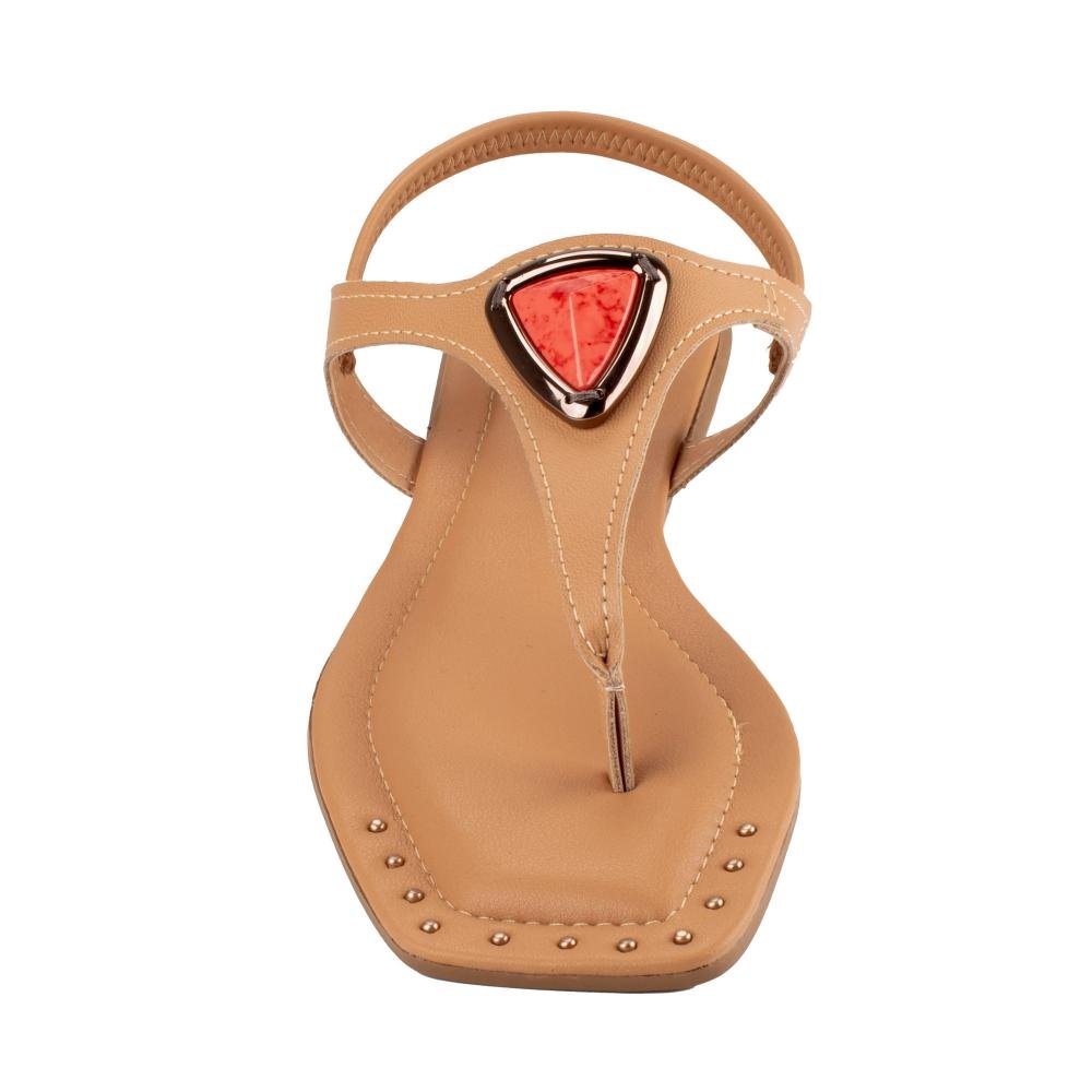 Sandália Mississipi Rasteira Feminina MF323 Caramelo 6