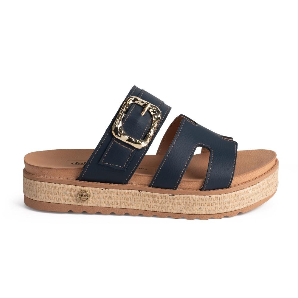 Slide Dakota Flatform Feminina Y9471 Azul Marinho 3