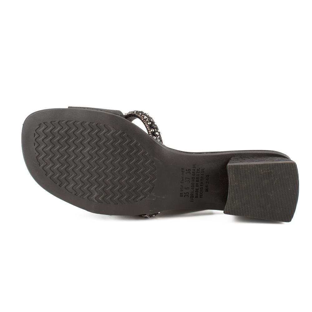 Tamanco Mississipi de Salto Bloco Feminina MF341 Preto 5