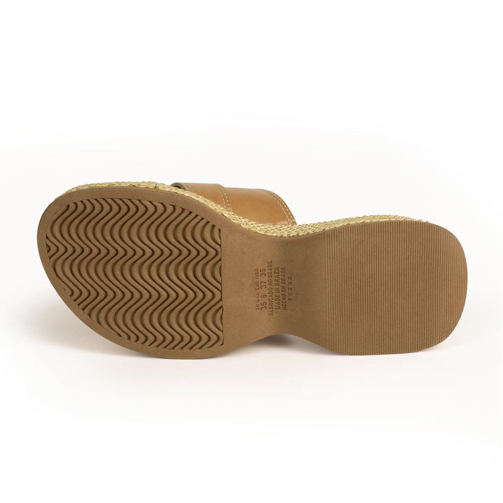 Tamanco Tanara Flatform Feminina T9231 Caramelo 5