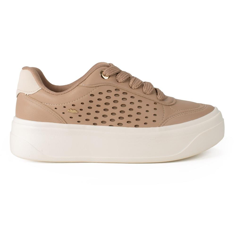Tênis Dakota Flatform Feminino D0981 Marrom Claro 3