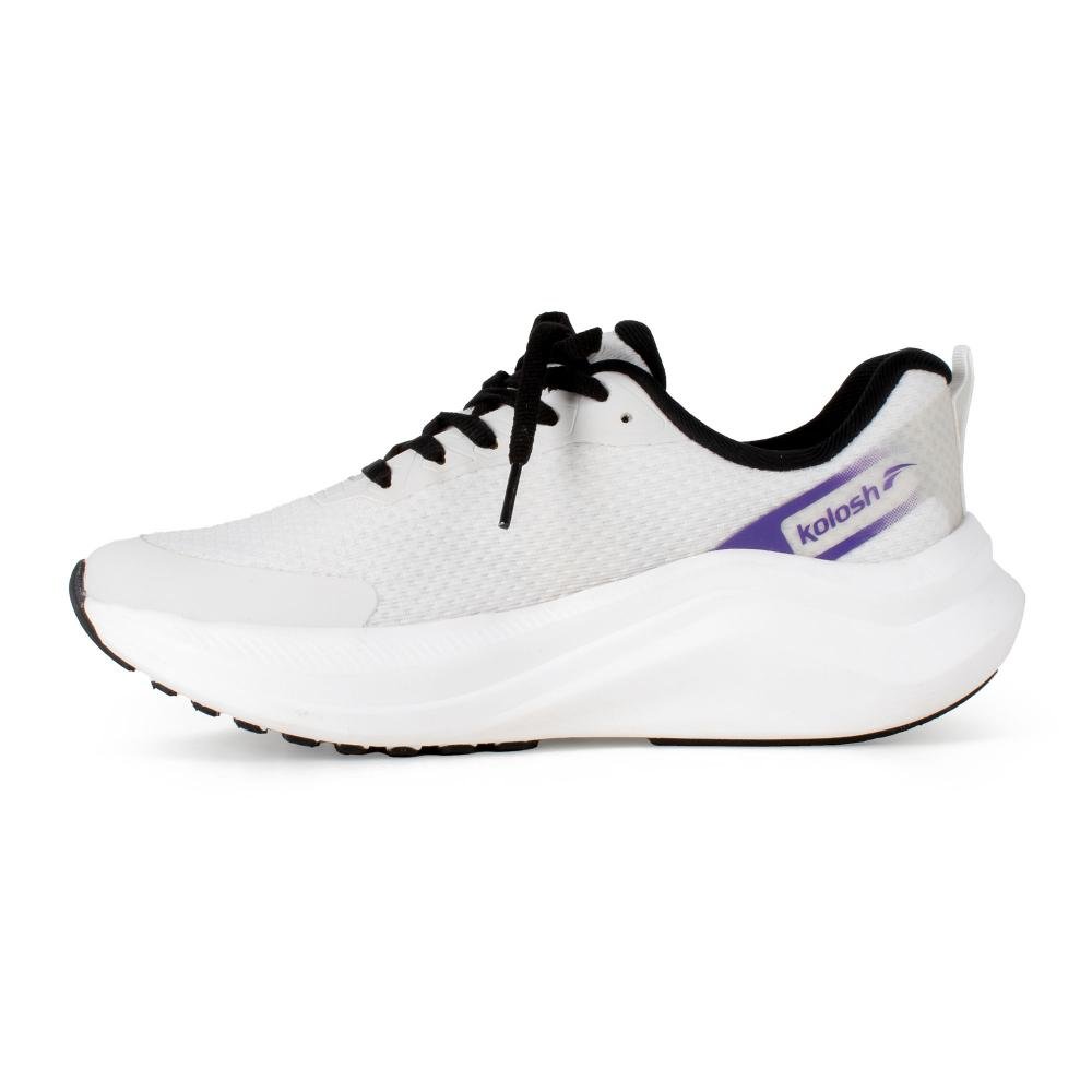 Tênis Kolosh Esportivo Feminino E0467 Branco/Roxo 3