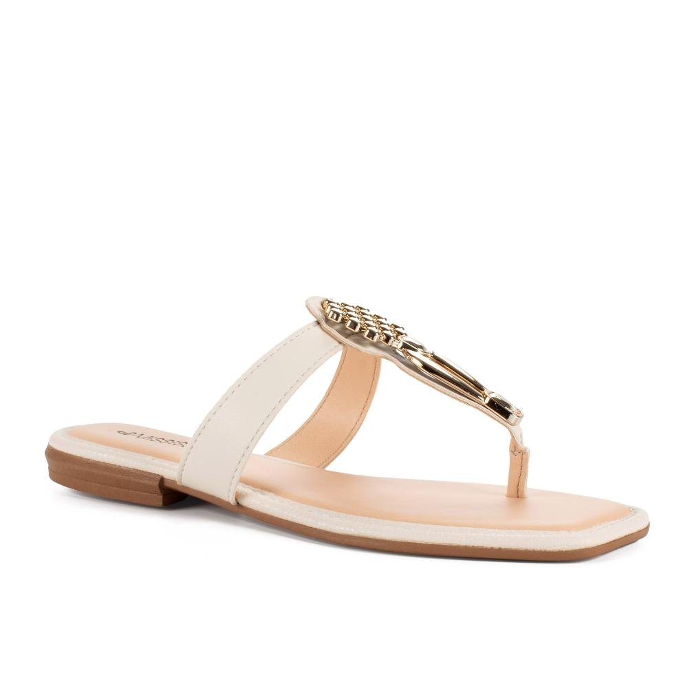 Chinelo Mississipi Feminina MF312 Bege Claro 1