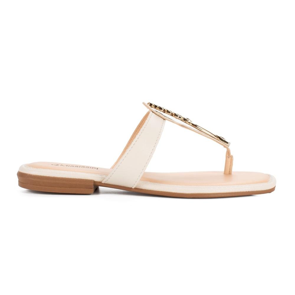 Chinelo Mississipi Feminina MF312 Bege Claro 3