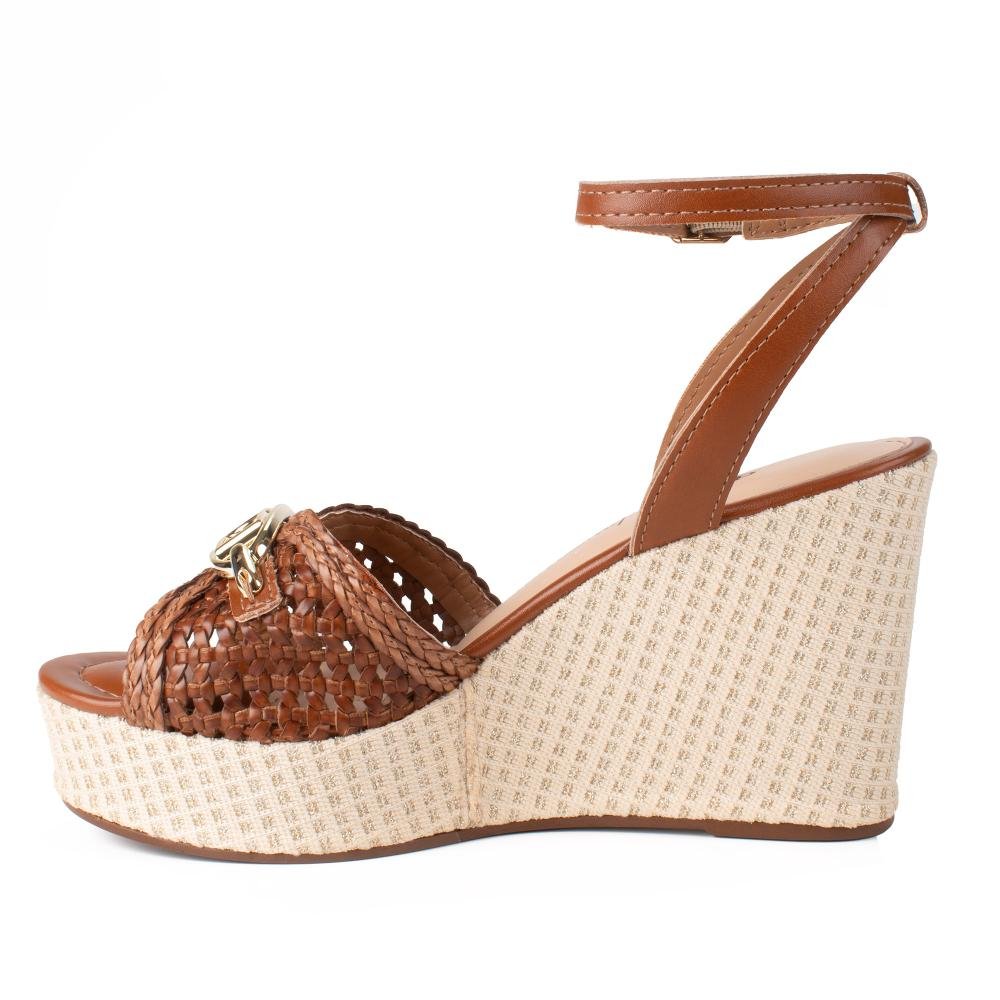 Sandália Dakota Anabela Feminina Y9871 Caramelo 4