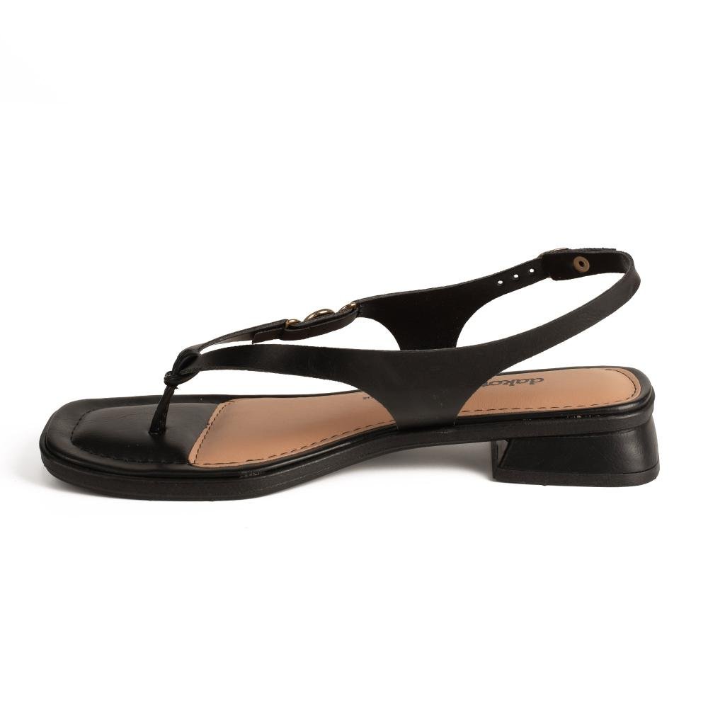Sandália Dakota de Salto Baixo Feminina Y8876 Preto 4