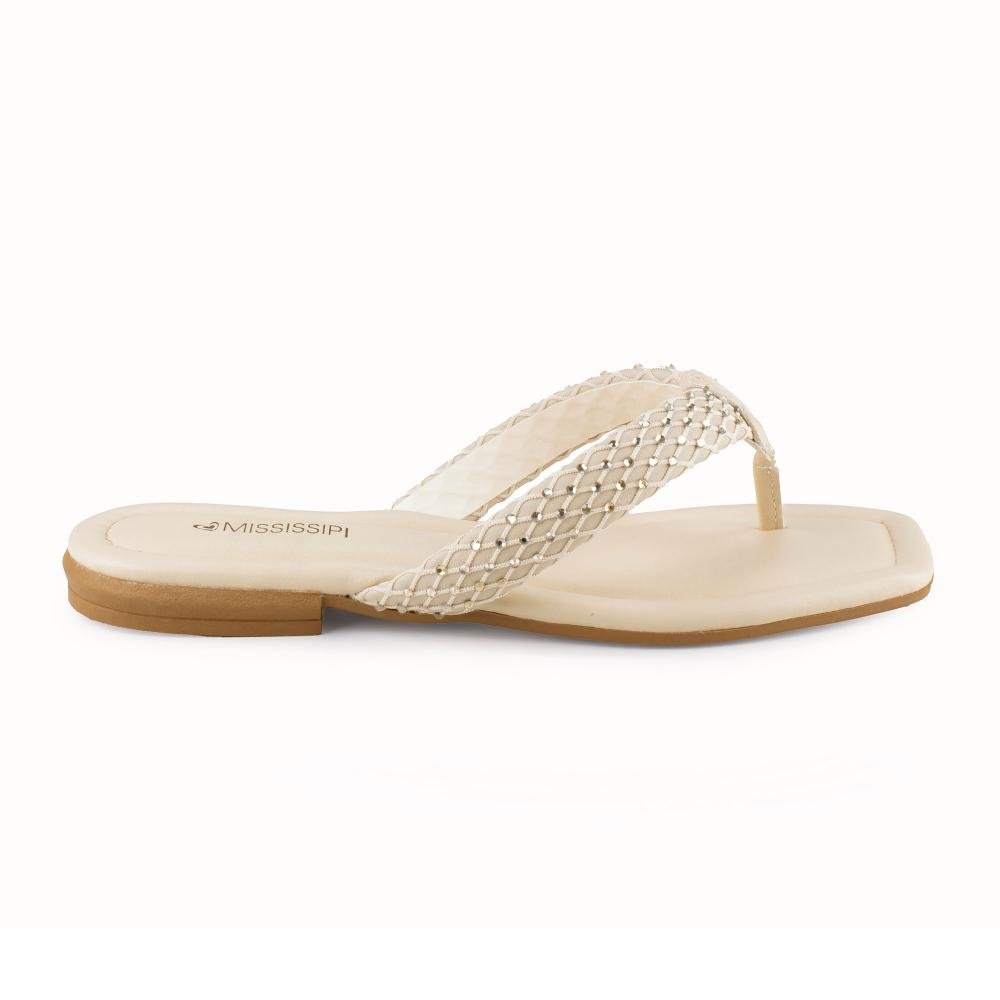 Chinelo Mississipi Feminina MF831 Bege 3