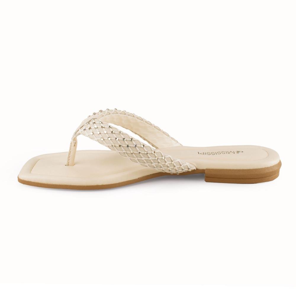 Chinelo Mississipi Feminina MF831 Bege 4