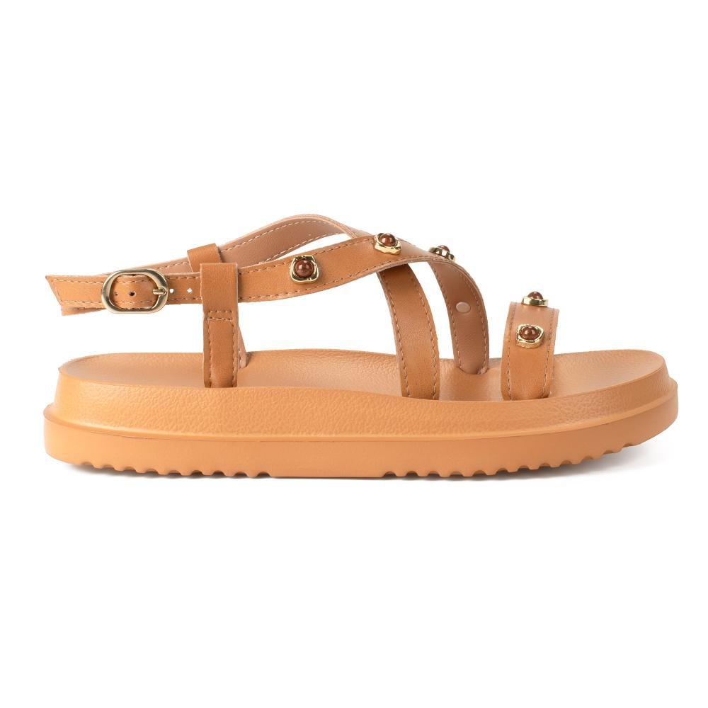 Sandália Dakota Flatform Feminina Y9662 Caramelo 3