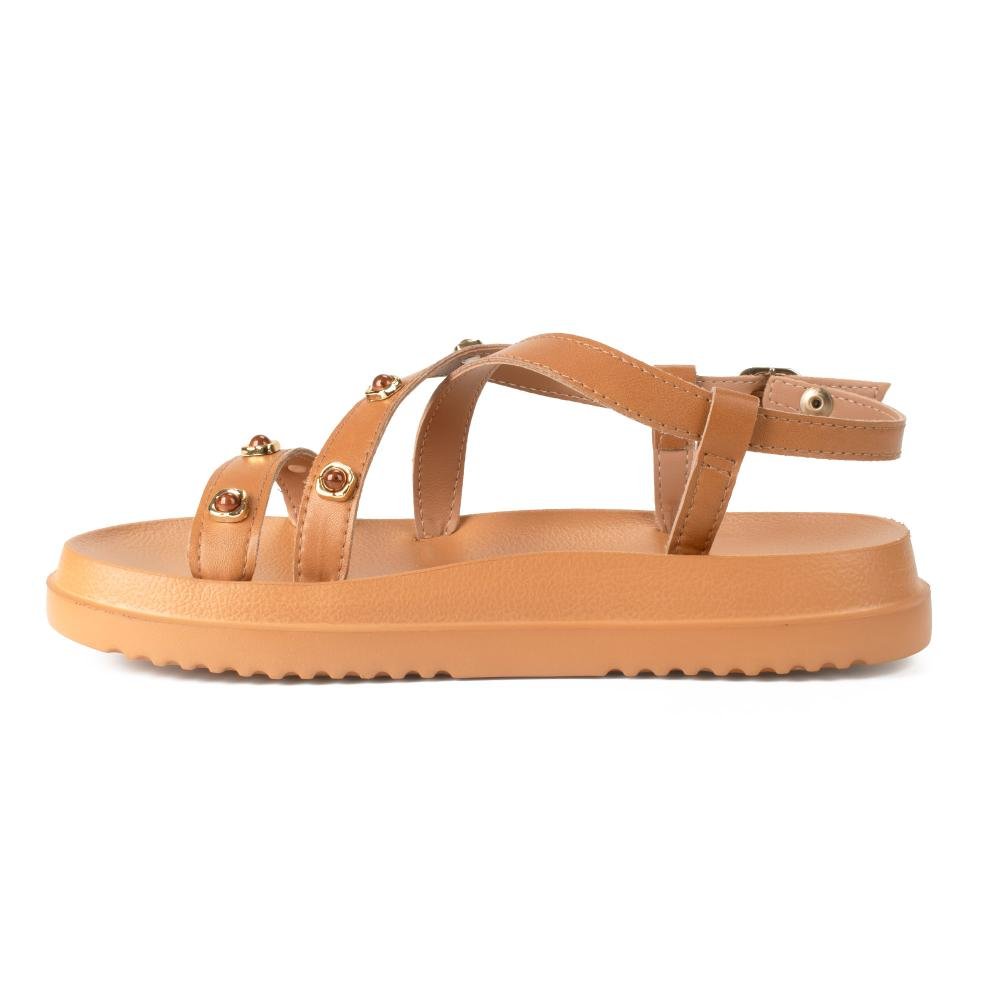 Sandália Dakota Flatform Feminina Y9662 Caramelo 4