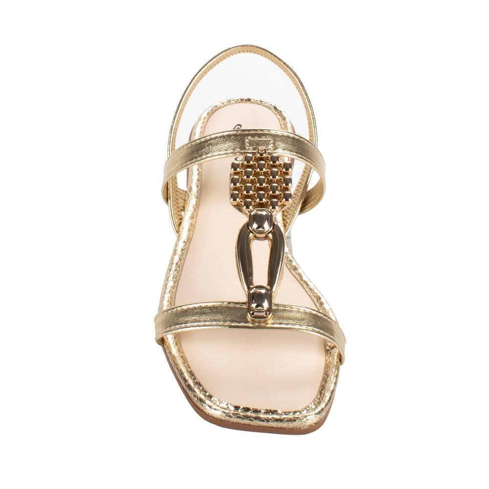 Sandália Mississipi Rasteira Feminina MF311 Metalizado Ouro 6