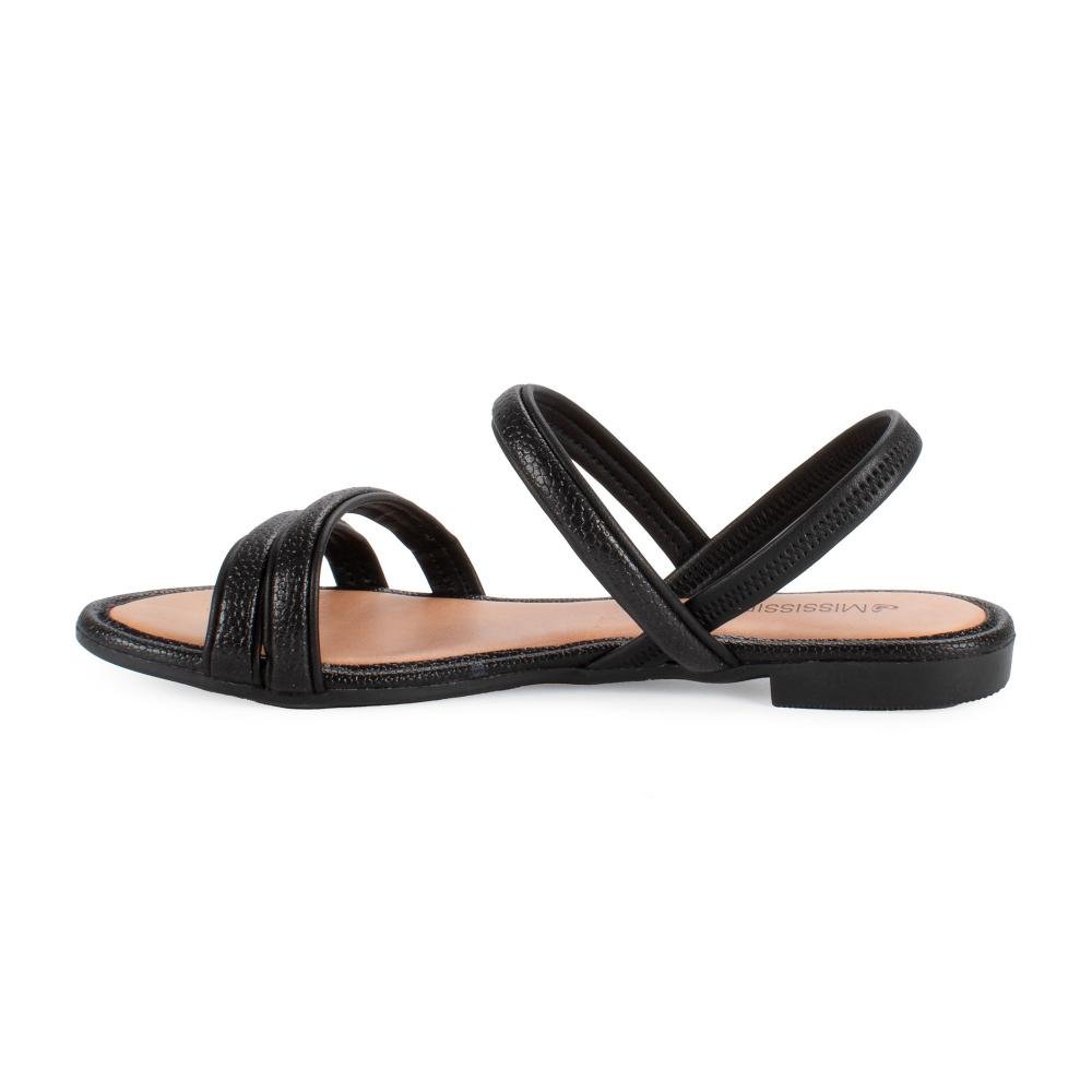 Sandália Mississipi Rasteira Feminina MF652 Preto 4
