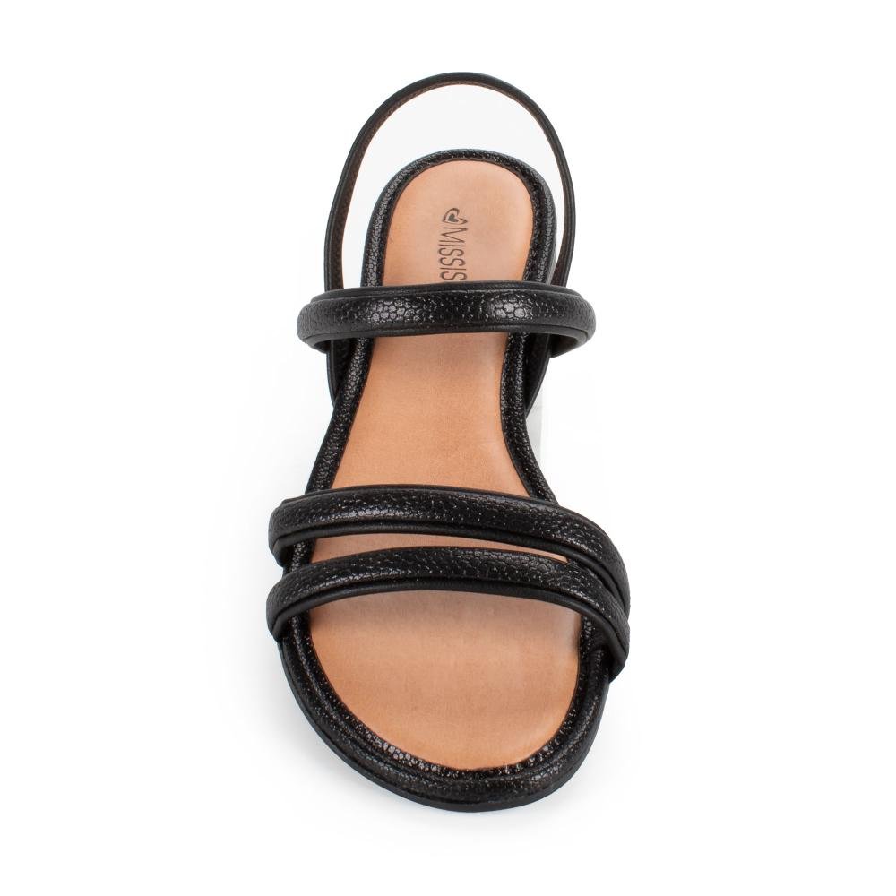 Sandália Mississipi Rasteira Feminina MF652 Preto 6