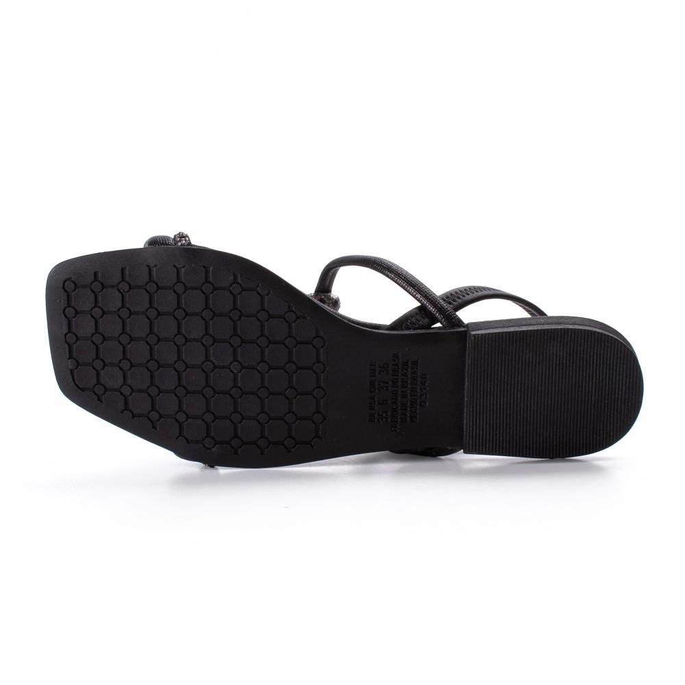 Sandália Mississipi Rasteira Feminina MF842 Preto 5