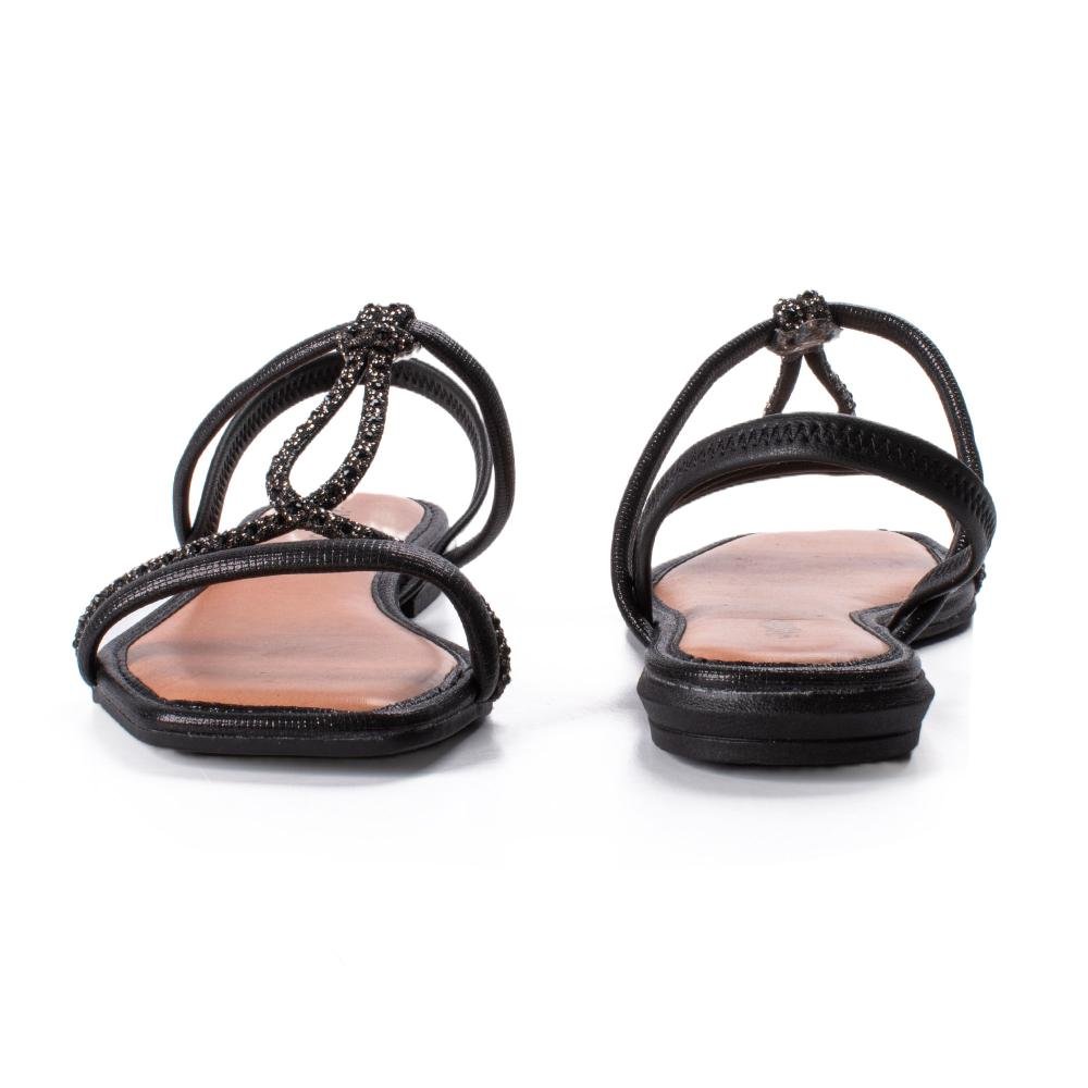 Sandália Mississipi Rasteira Feminina MF842 Preto 6