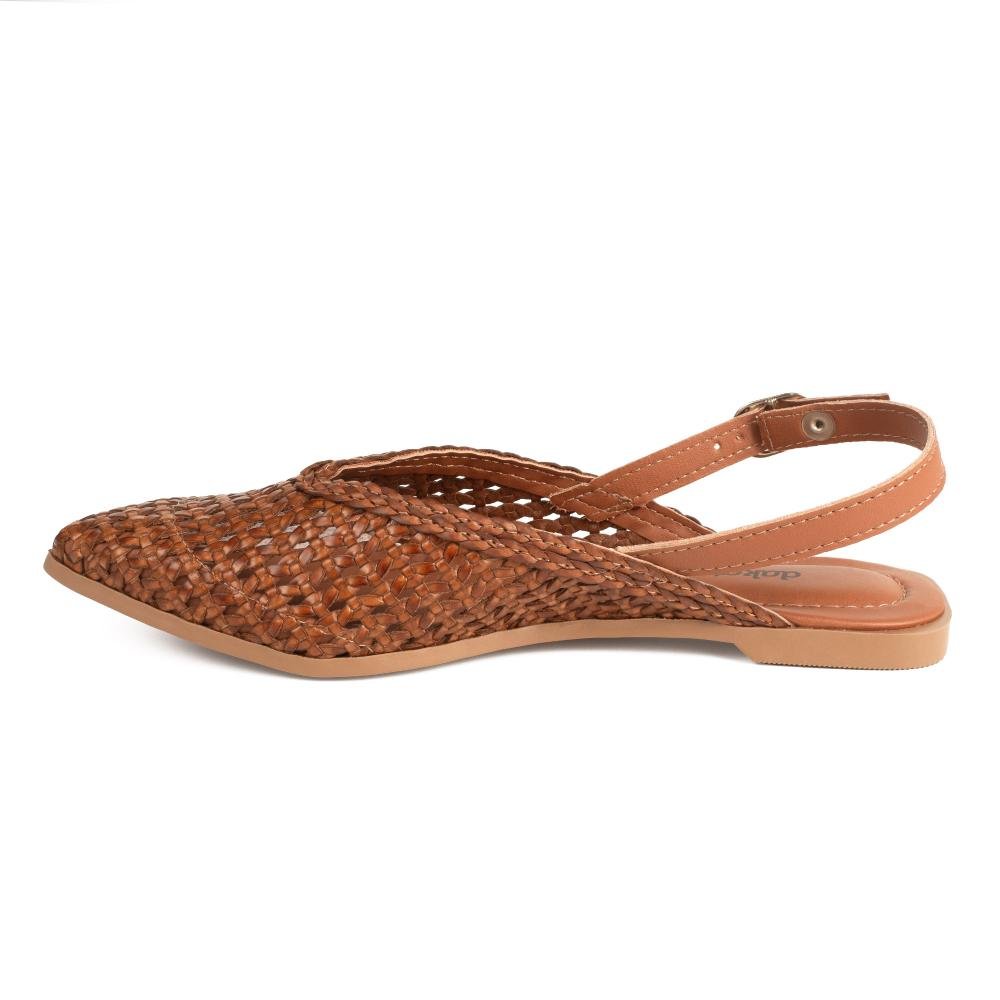 Sapatilha Dakota Slingback Feminino D1053 Caramelo 4
