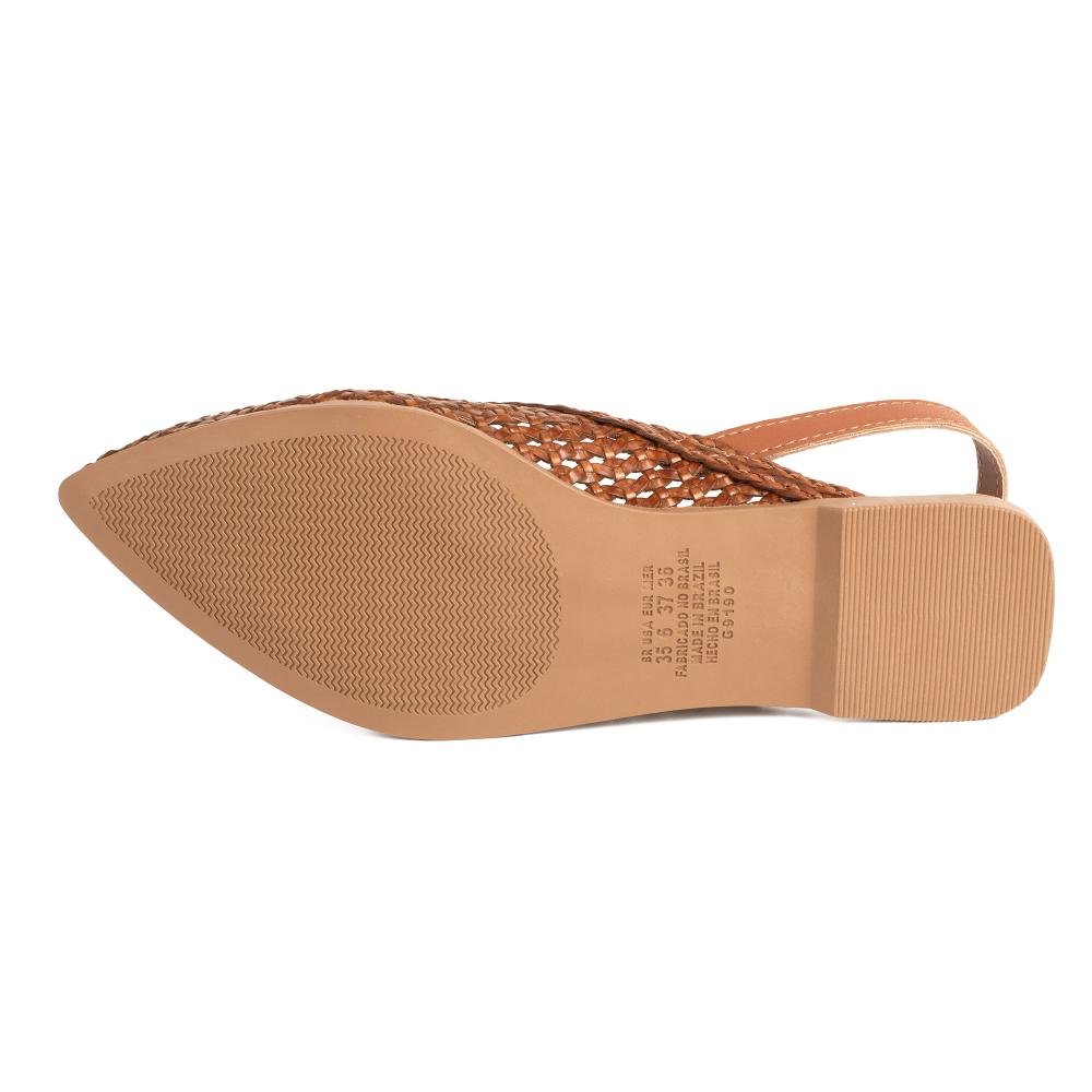 Sapatilha Dakota Slingback Feminino D1053 Caramelo 5