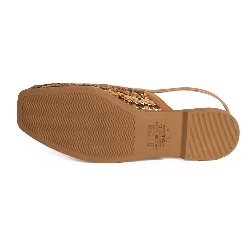 Sapatilha Tanara Slingback Feminino T9151 Bege 5