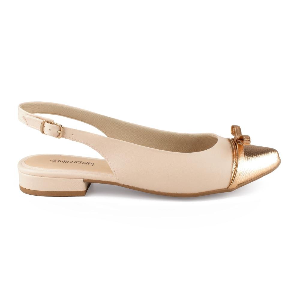 Sapato Mississipi de Salto Baixo Feminino MF554 Rosa 3