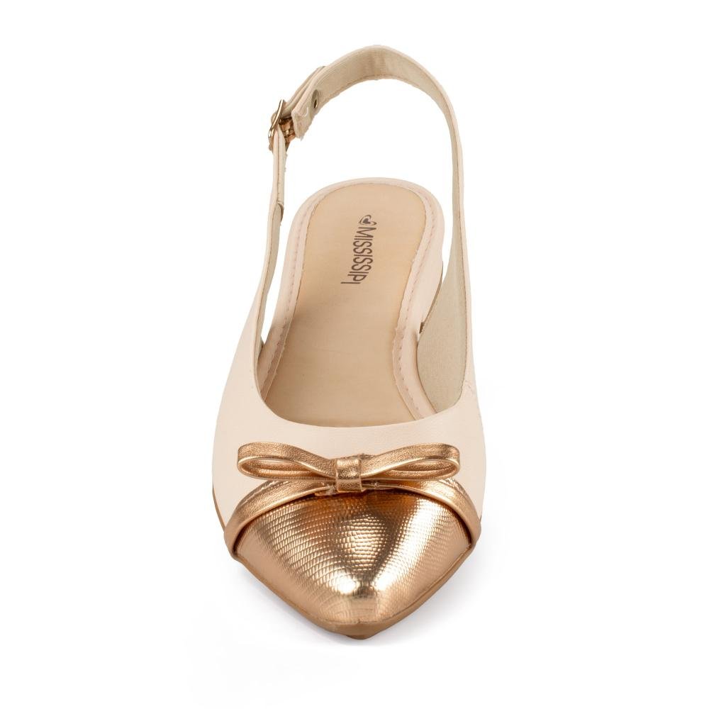 Sapato Mississipi de Salto Baixo Feminino MF554 Rosa 6