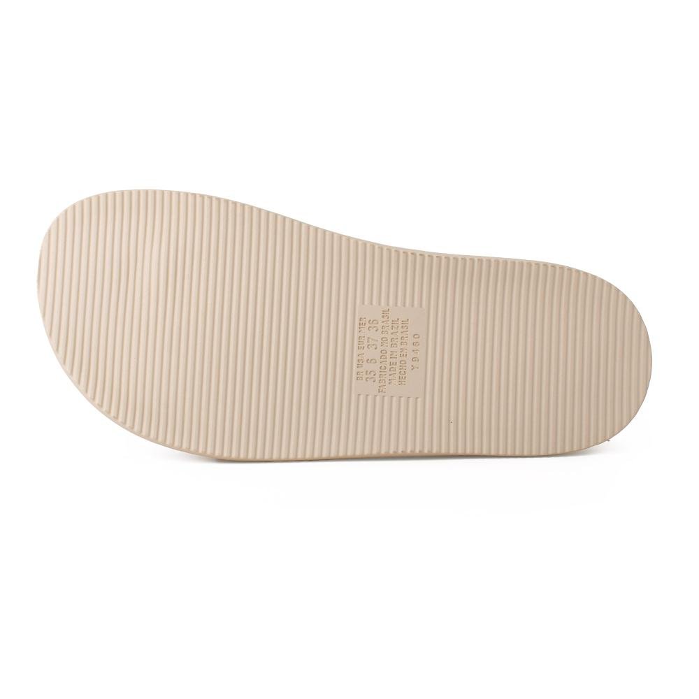 Slide Dakota Flatform Metalizado Feminina Y9462 Bege Claro 5