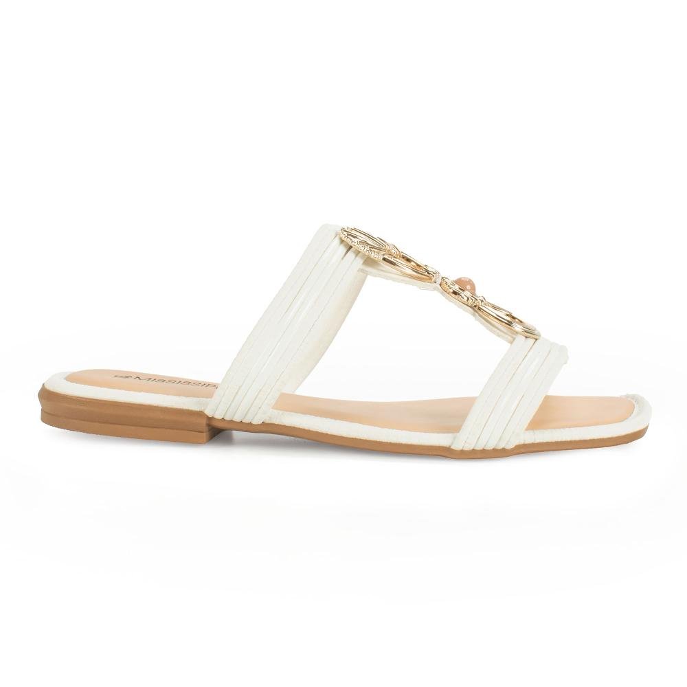 Slide Mississipi Feminina MF011 Branco 3
