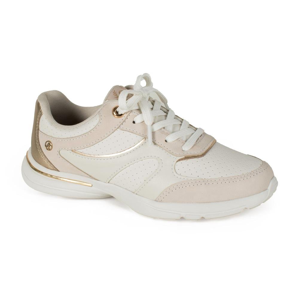 Tênis Kolosh Casual Feminino C4242 Bege/Branco 3