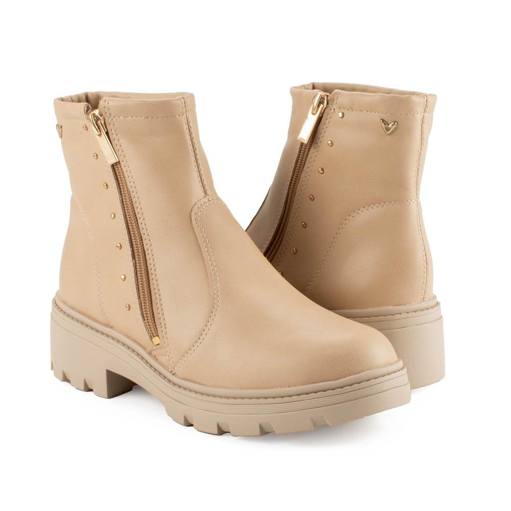 Bota Mississipi de Cano Curto Feminina MC822 Bege 6