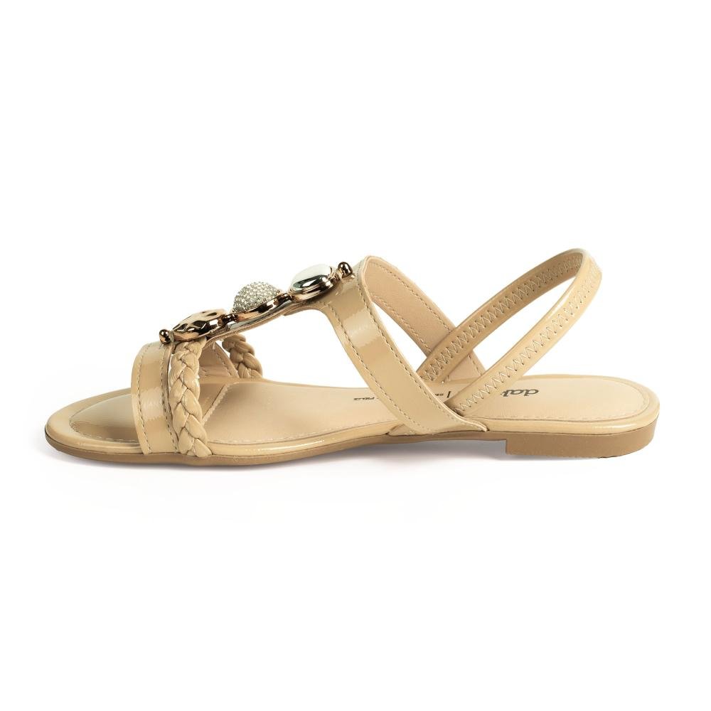 Sandália Dakota Rasteira Feminina Y9645 Bege 3