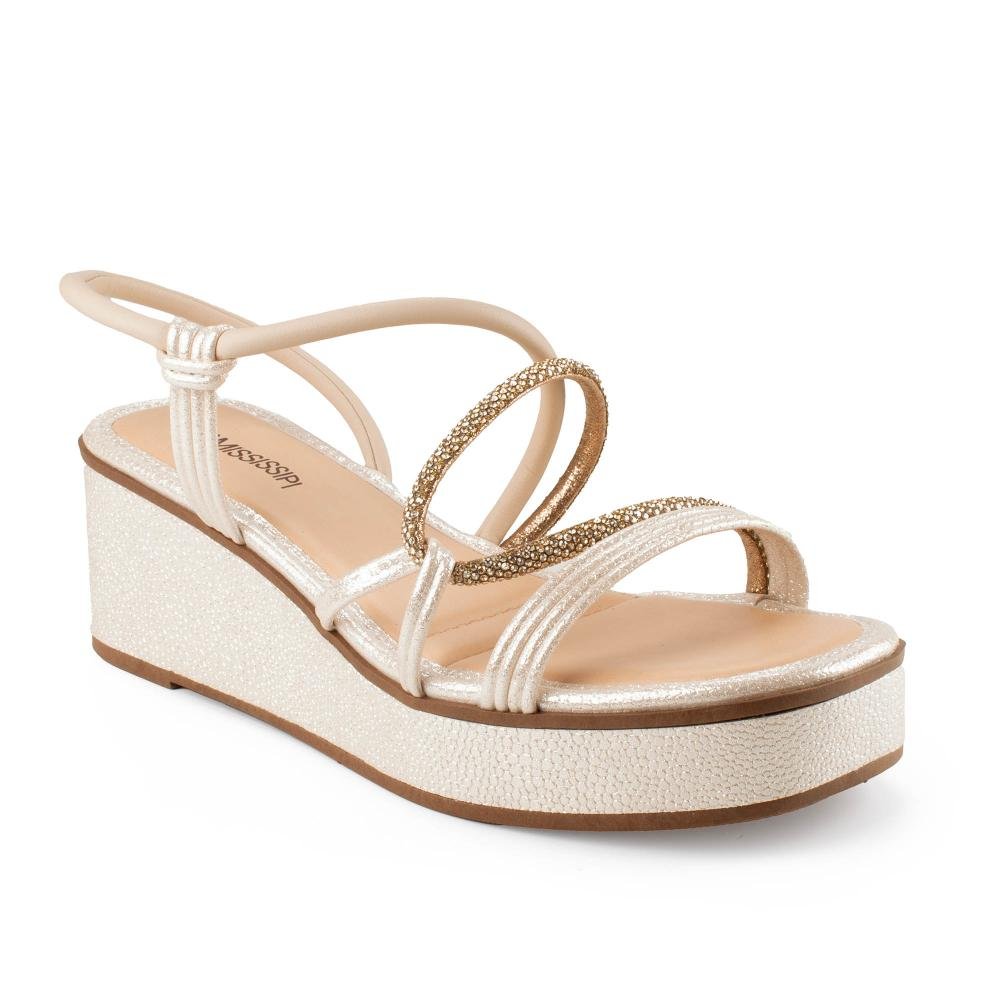 Sandália Mississipi Anabela Feminina ME673